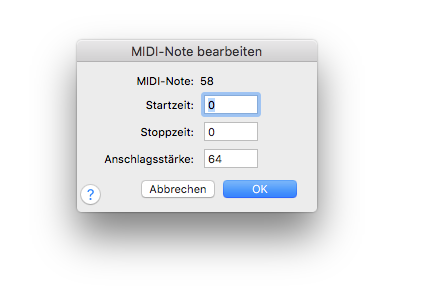 Dialogbox MIDI-Note bearbeiten