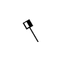 Symbol Pauke mittlerer Schlägel rechts