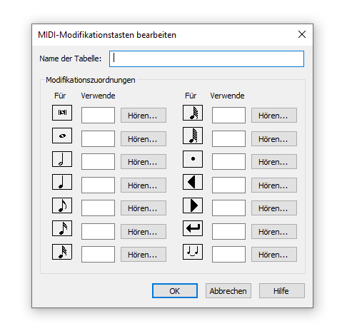Dialogbox MIDI-Modifikationstasten bearbeiten