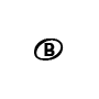 Symbol Offener Notenkopf, B